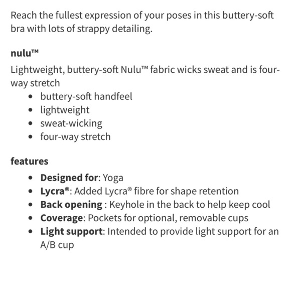 Lululemon Expand Your Limits Bra Nulu Minimal Support In Antoinette Sz 2 - Picture 6 of 10